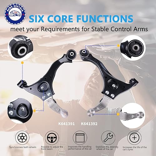 Miniatura 3 de Kit de suspensión delantera de 16 piezas, brazos de control de rótula, barra de acoplamiento, recambio de fuelles para Hyundai Sonata 2006-2008