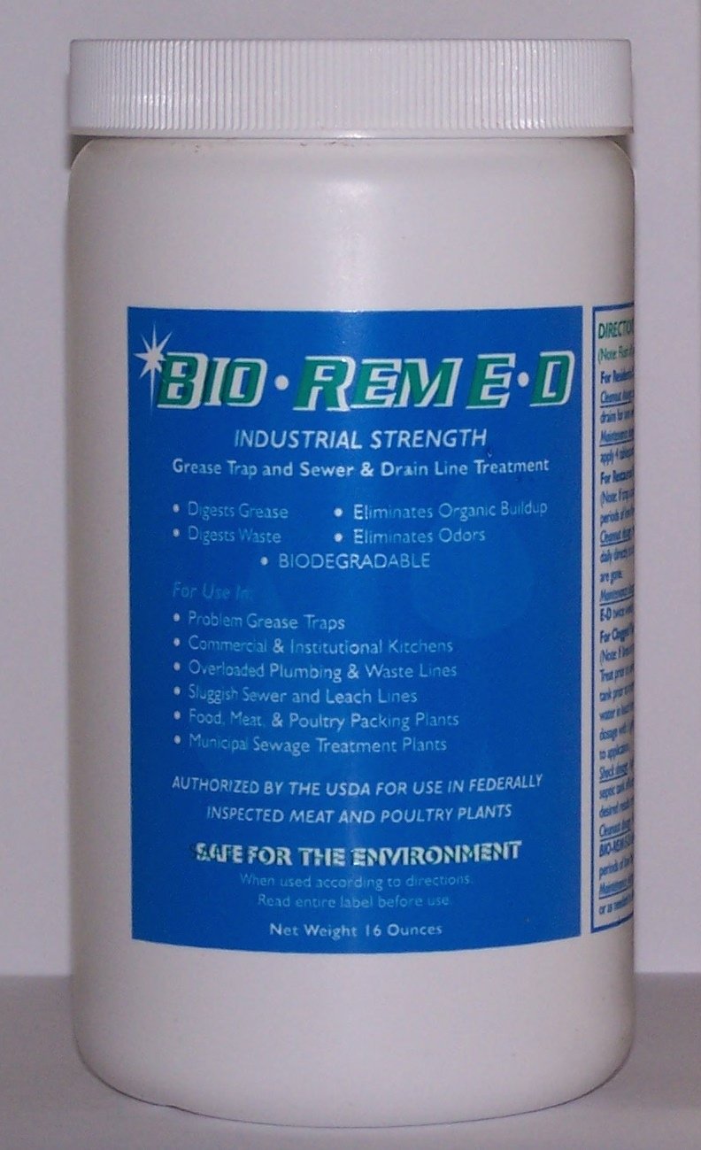 Bio-Rem E-D Sewer & Drain Line Treatment Bacteria (1 lb. container)