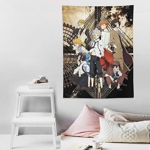 Miniatura 8 de Bungo Stray Dogs - Tapiz de anime (25) Tapiz decorativo para pared, sala de estar, dormitorio, impresiones de 30 x 40 pulgadas