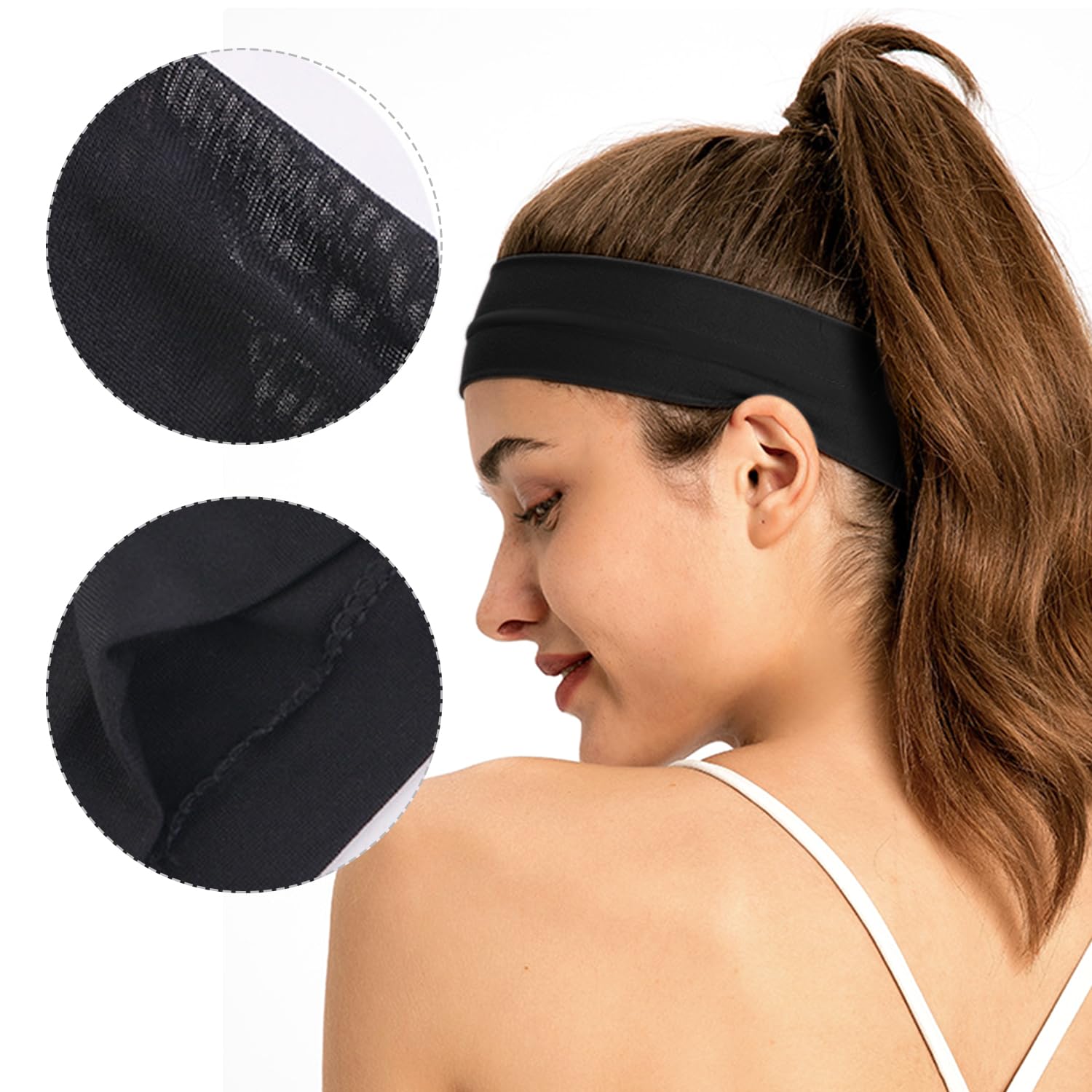 Lot De 4 Bandeaux De Sport élastiques épais Et Antidérapants