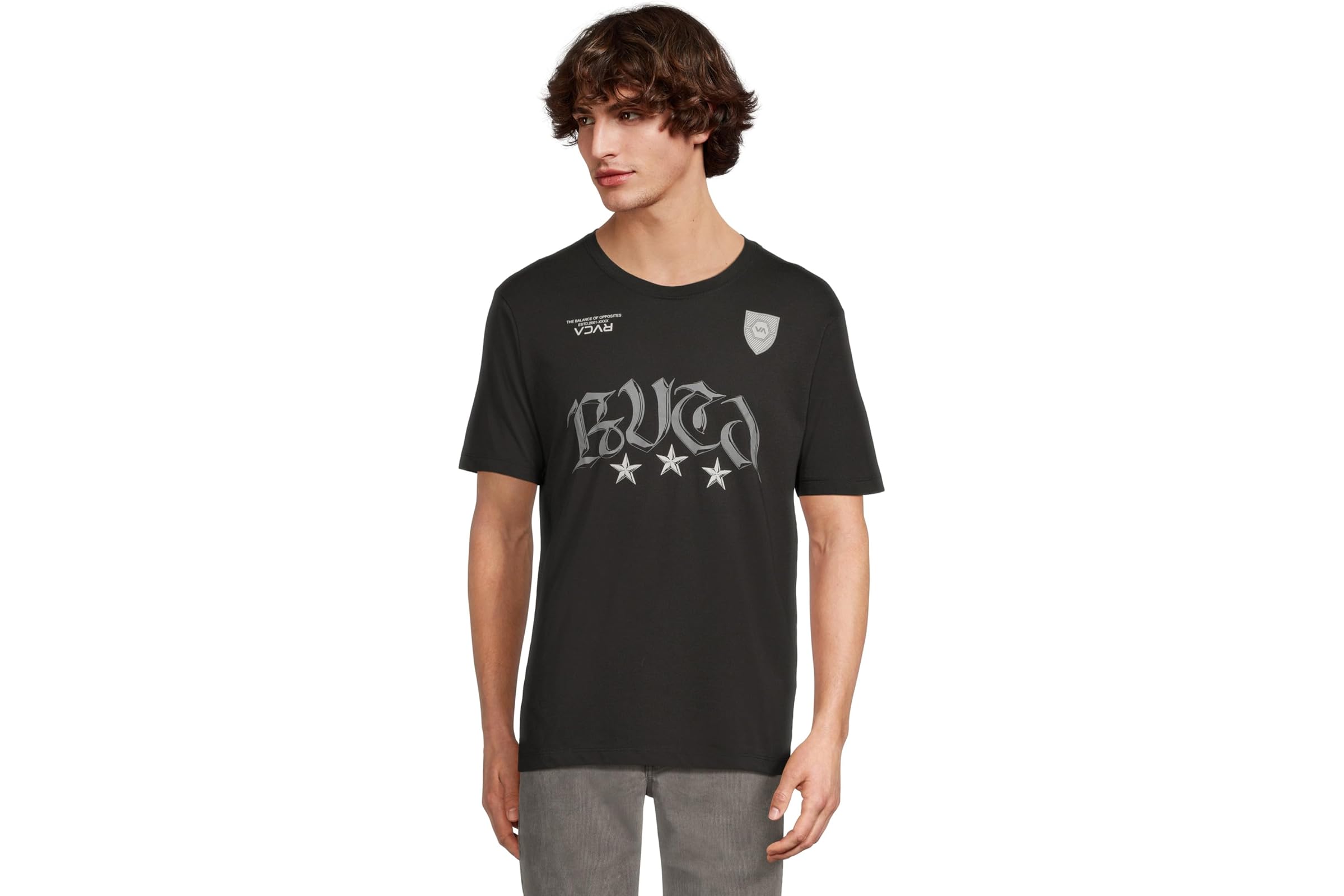 Мужская рубашка RVCA RVCA Star Fc Short Sleeve