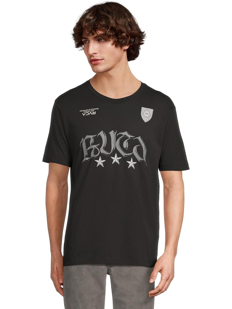 Black RVCA RVCA Star Fc Short Sleeve