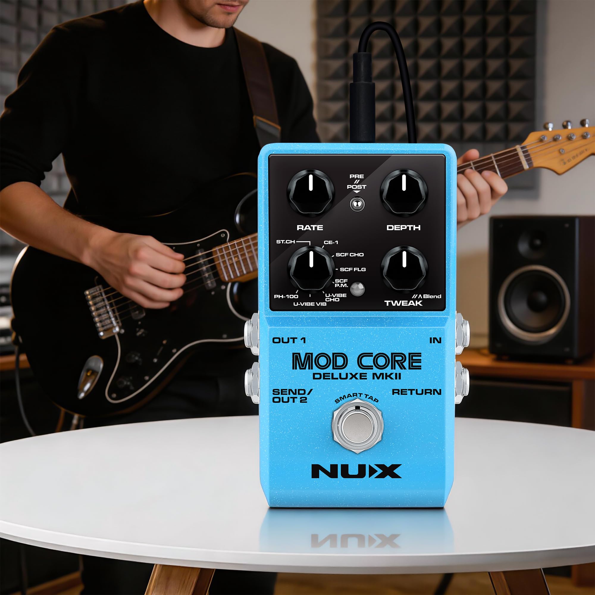 Amazon | NUX Mod Core Deluxe MKII 8変調タイプ モノラルアウトまたは