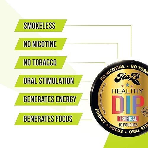 Miniatura 9 de Teaza Paquete de muestras de energía herbal, bolsas de inmersión saludable, inmersión sin nicotina, menta fría, cereza fría, verde invierno,