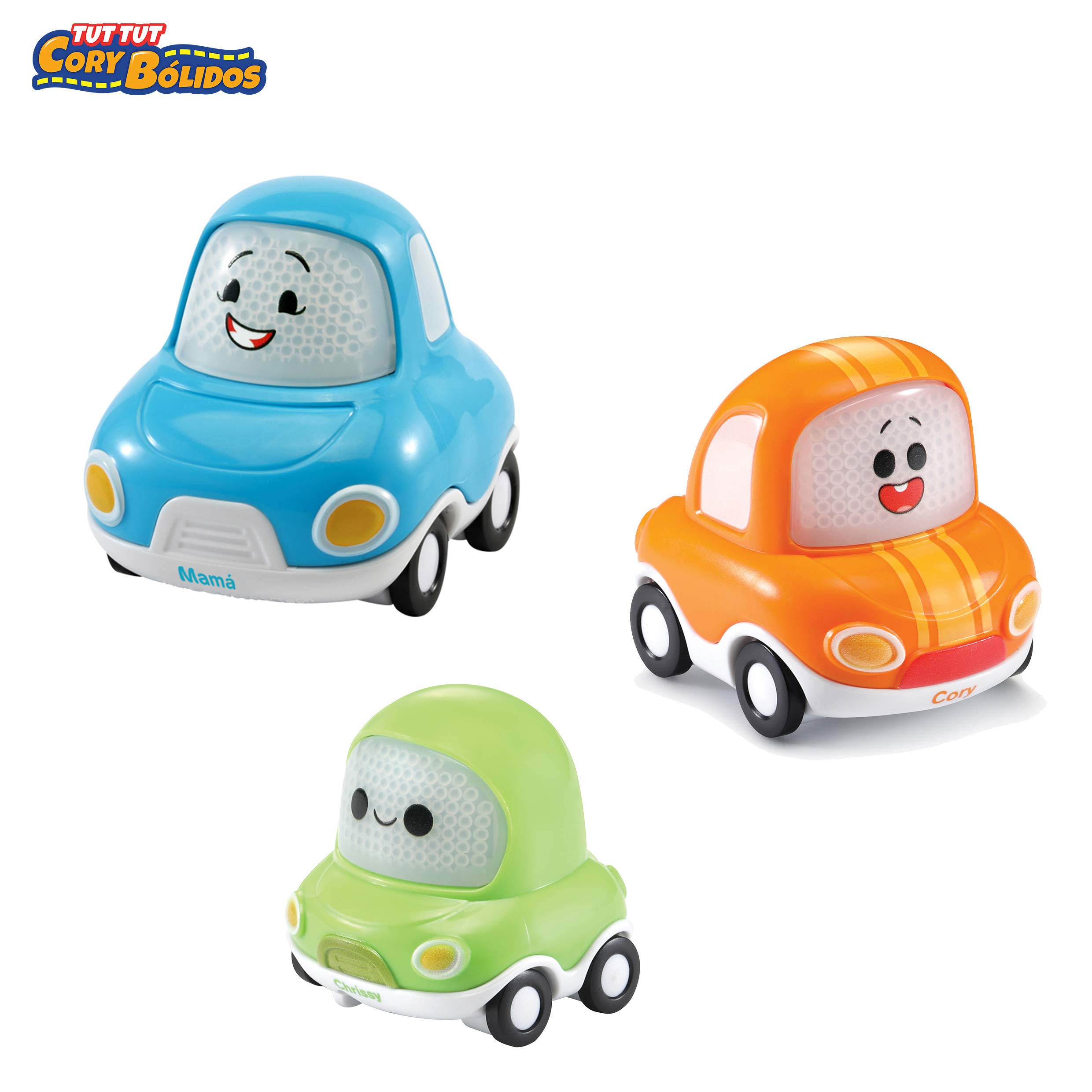 VTech - La Casa de TutTut Bólidos, playset Interactivo con Diferentes Elementos para manipular e interactuar, Incluye Tres Coches y Varias Zonas mágicas Que activan respuestas, Multicolor