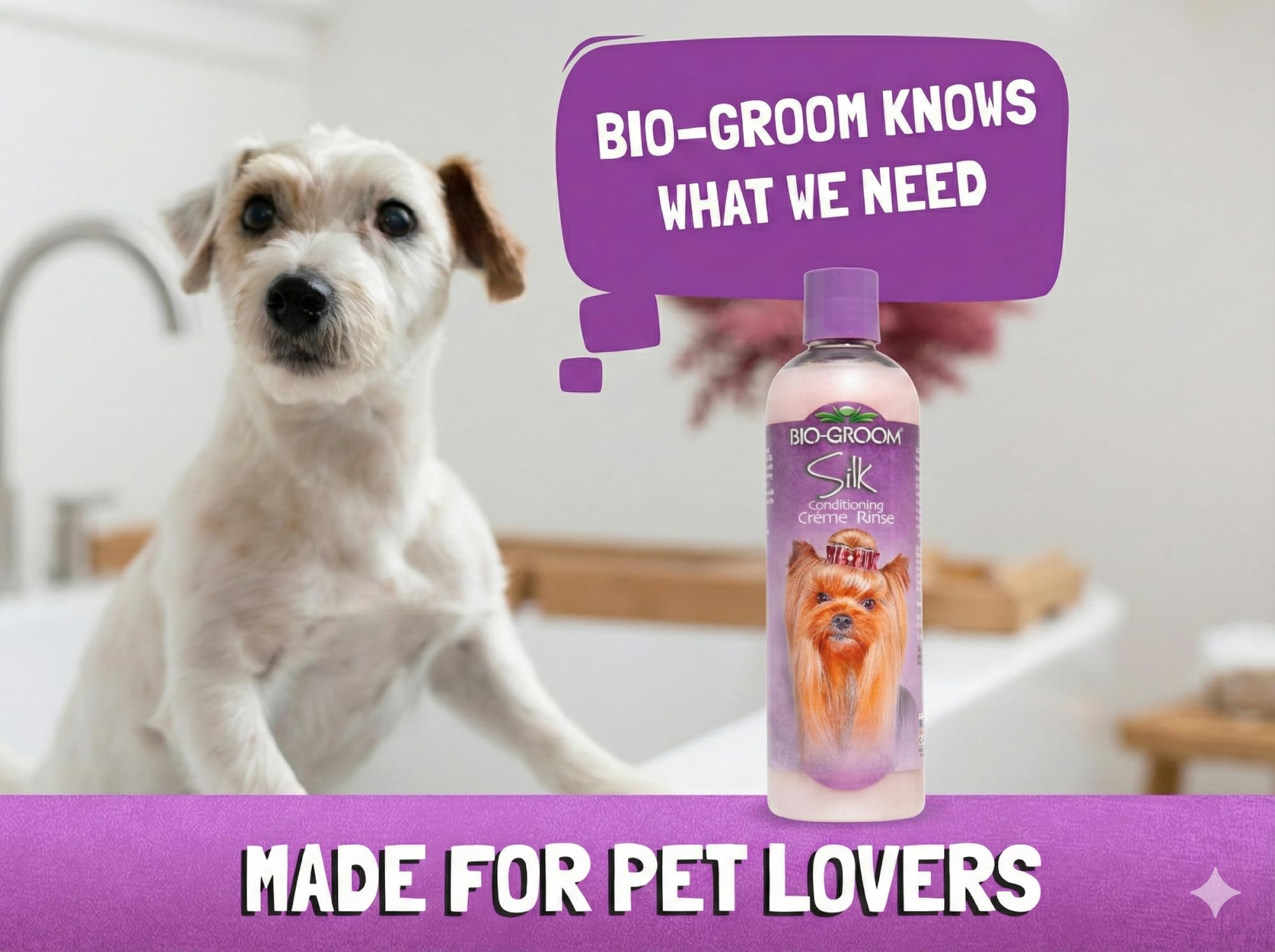 Amazon.com: Bio-Groom Dog Shampoo and Conditioner Set - Whitening