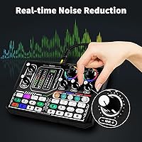 Vista 3 de Paquete de equipos de podcast para 2 con micrófono - Interfaz de audio Equipo de DJ con micrófono para grabación de podcasts Gaming YouTube