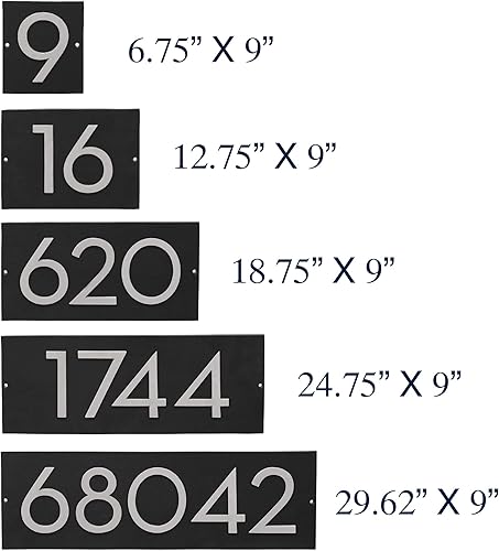 Miniatura 7 de Letrero de pared de dirección horizontal moderno flotante de 6 pulgadas - Letrero de montaje en pared personalizado para el hogar o al aire libre -