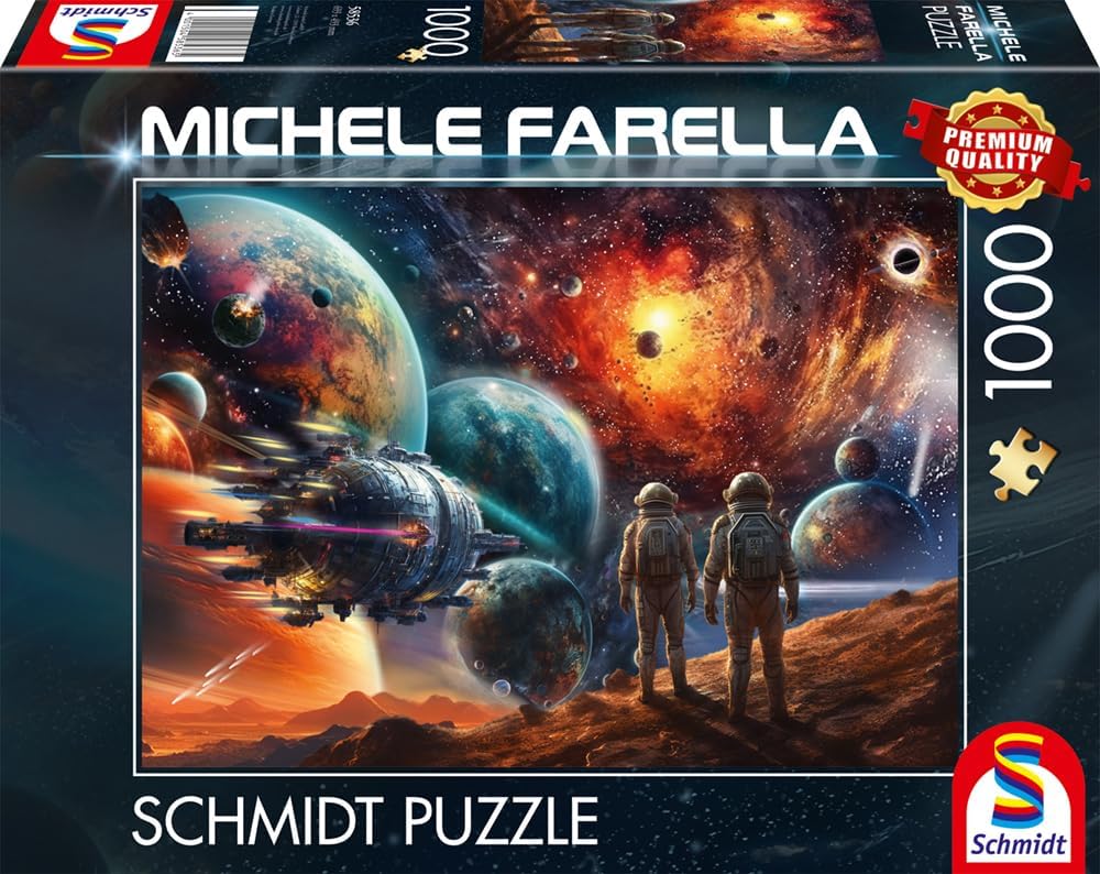 Schmidt Spiele 58536 Cosmic Colour Splendour Journey into Space Michele Farella Jigsaw Puzzle 1000 Pieces