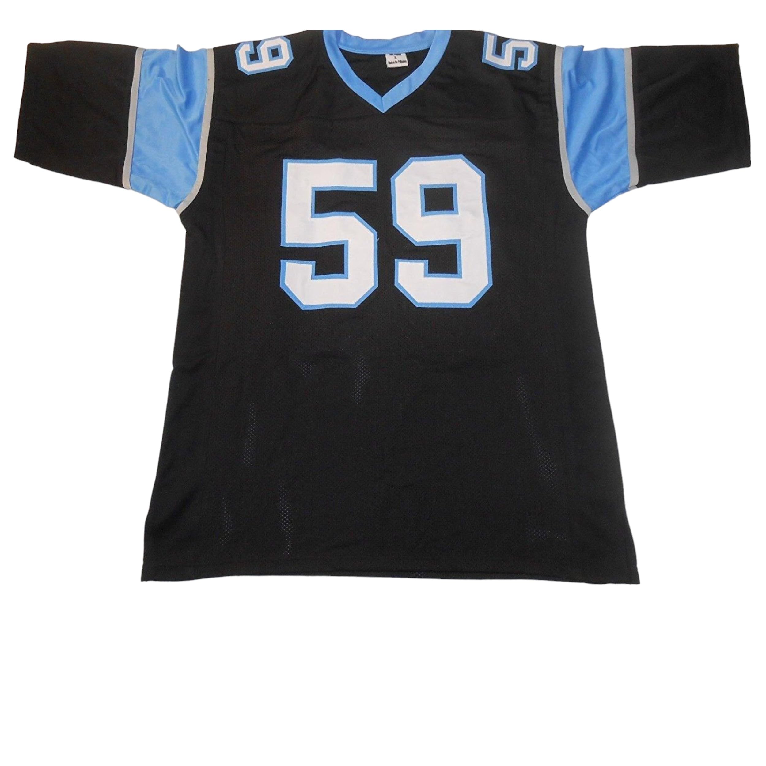 Luke Kuechly Jersey Stitched Black Custom Football New No Brand/Logos (US, Alpha, Medium, Regular, Regular, Black)