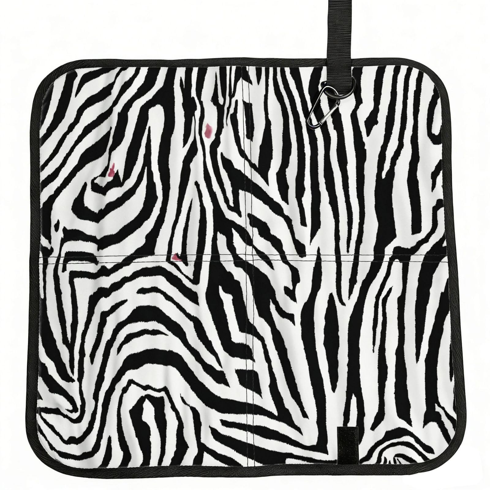 UVBDF Zebra Print Print Outdoor Sitting Cushion Folding Seat Pad Compact Portable Picnic Bench Cushion Mat