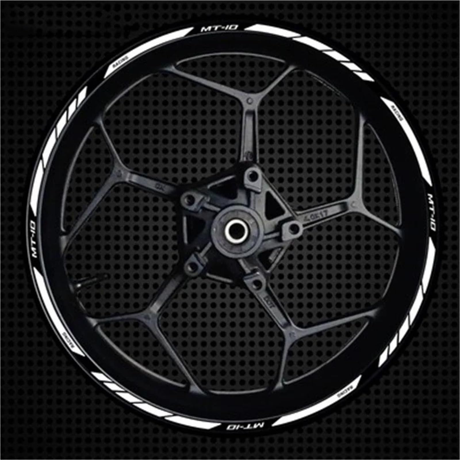 Wheel Stickers Motorcycle Wheel Reflective Decal for MT10 MT-10 MT 10 2022 Stripe Tape Sticker Rim Stickers Hub Decals Rim Reflective Decal