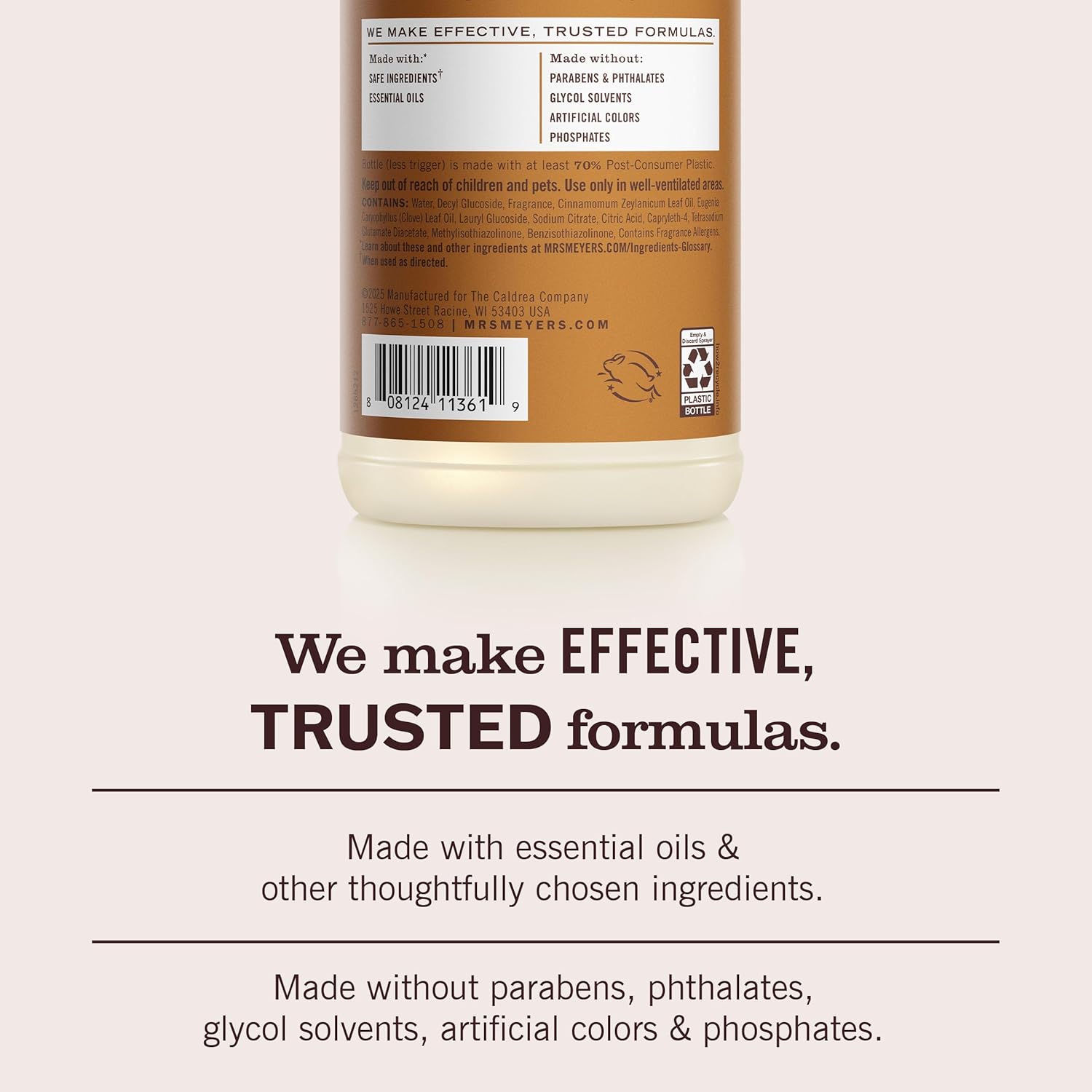 MRS. MEYER'S CLEAN DAY All-Purpose Cleaner Spray, Limited Edition Acorn Spice, 16 fl. oz - Pack of 3 - Image 5