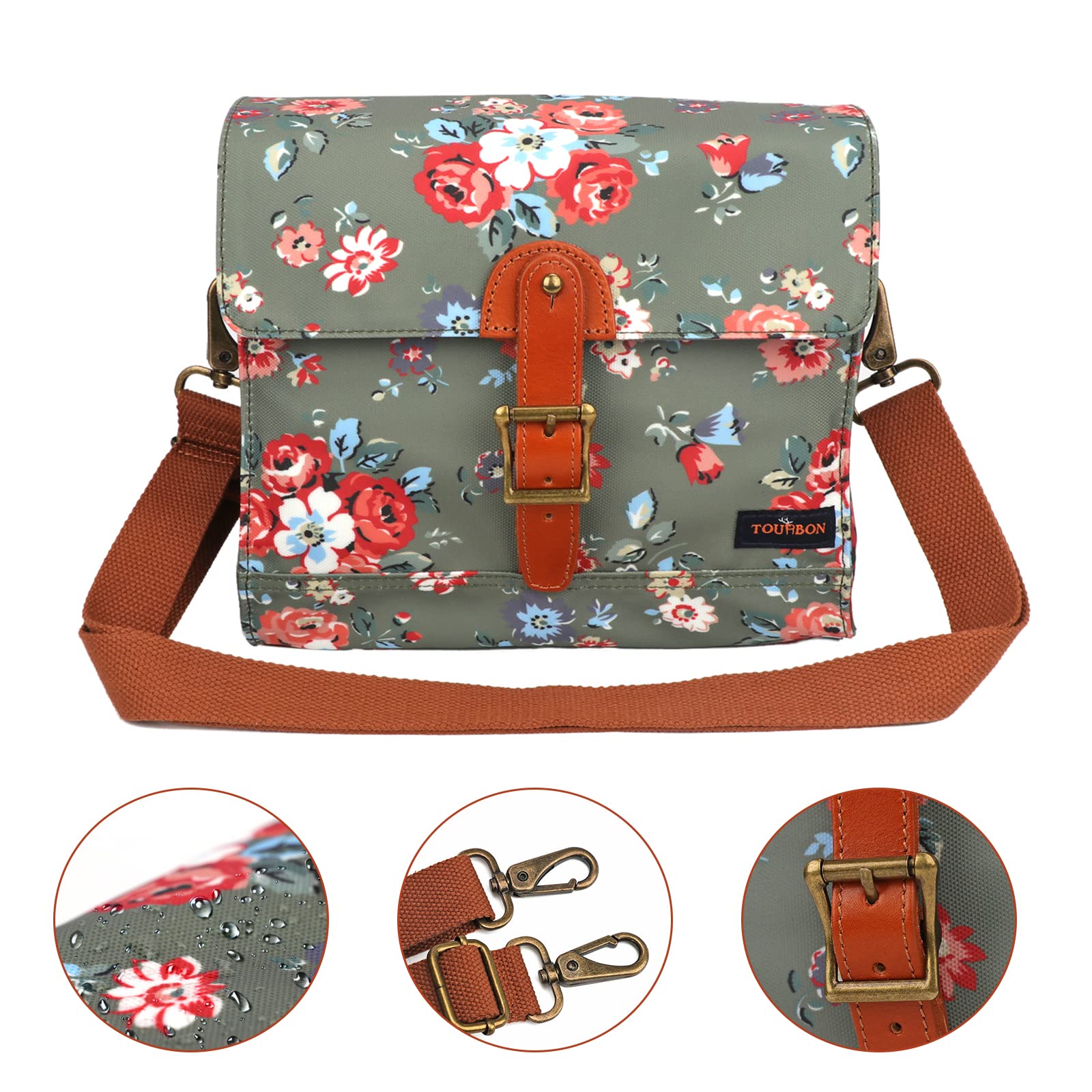 Amazon.co.jp: [TOURBON] ハンドルバーバッグ 自転車 簡単装着 サイド