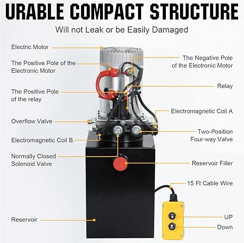 Miniatura 32 de Unidad de suministro doble hidráulica/de arranque de simple efecto, L12t160123YYDLDY3S-1
