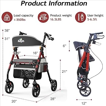 Walkersページ McKesson Folding Walker, Adjustable Height, 146-10210-4