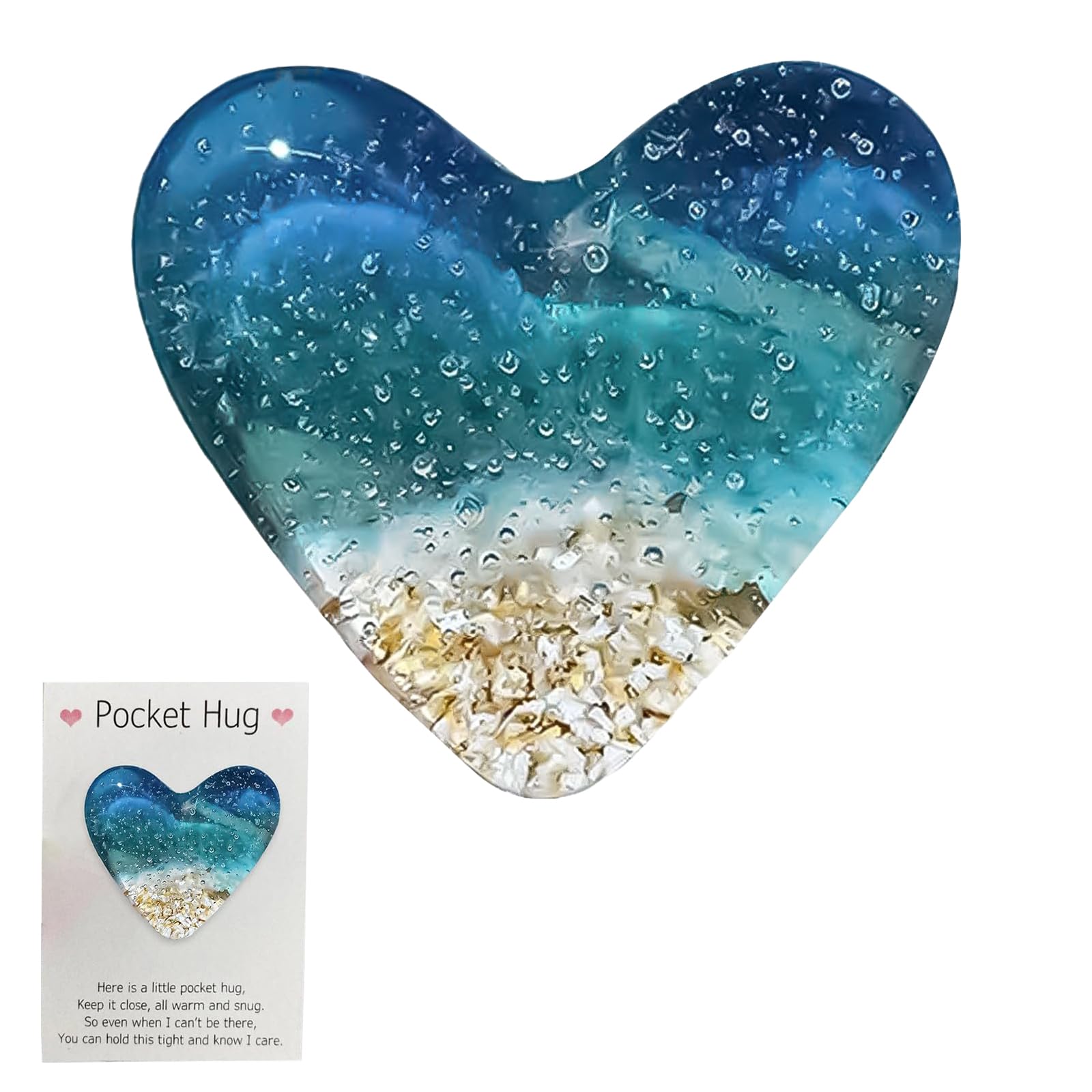 1PCS Pocket Hug Hearts, Thinking of You Gifts, Birthday Gift for Women Friends, Good Luck Gifts for Wedding Christmas