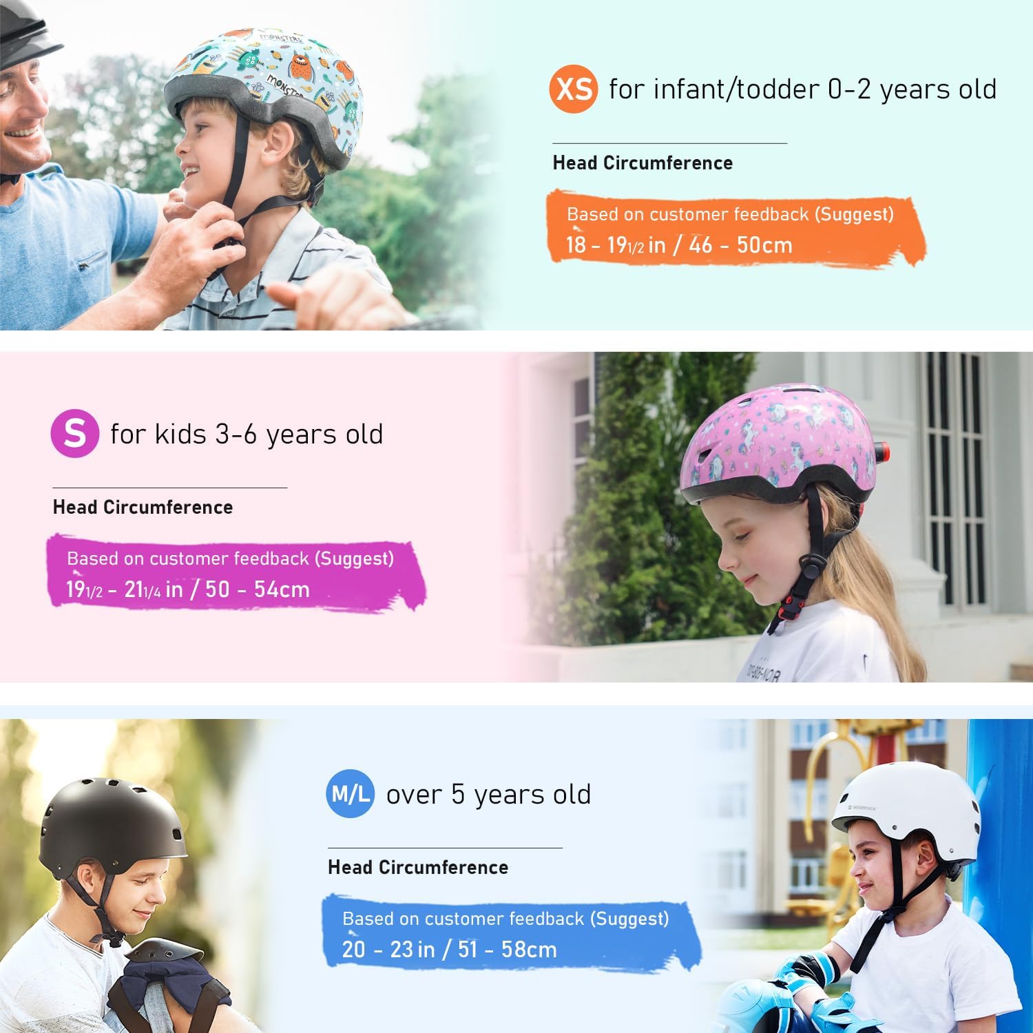 MOUNTALK Kids/Toddler Bike Helmet for Infant/Baby to Children 1/2/3/4/5/6/7/8 Years Old, Kids Helmets Ages 5-8/8-14,Skateboard Helmets for Youth Boys and Girls