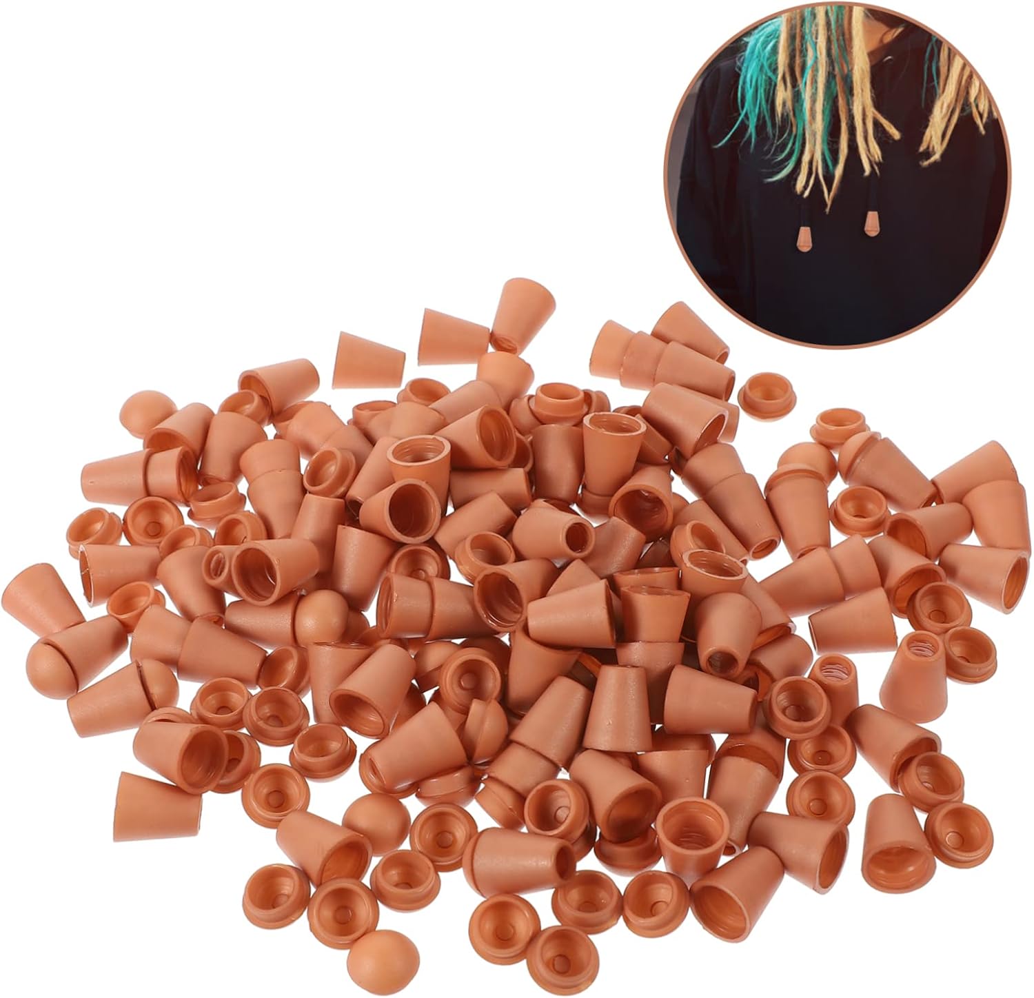 Lurrose 300pcs Plastic Cord End Stoppers Hoodie String End Caps Drawstring Cord Locks