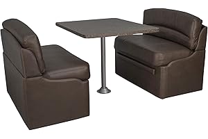 RecPro Charles 40" Dinette Set with Table for RVs | 5th Wheel Camper Booths