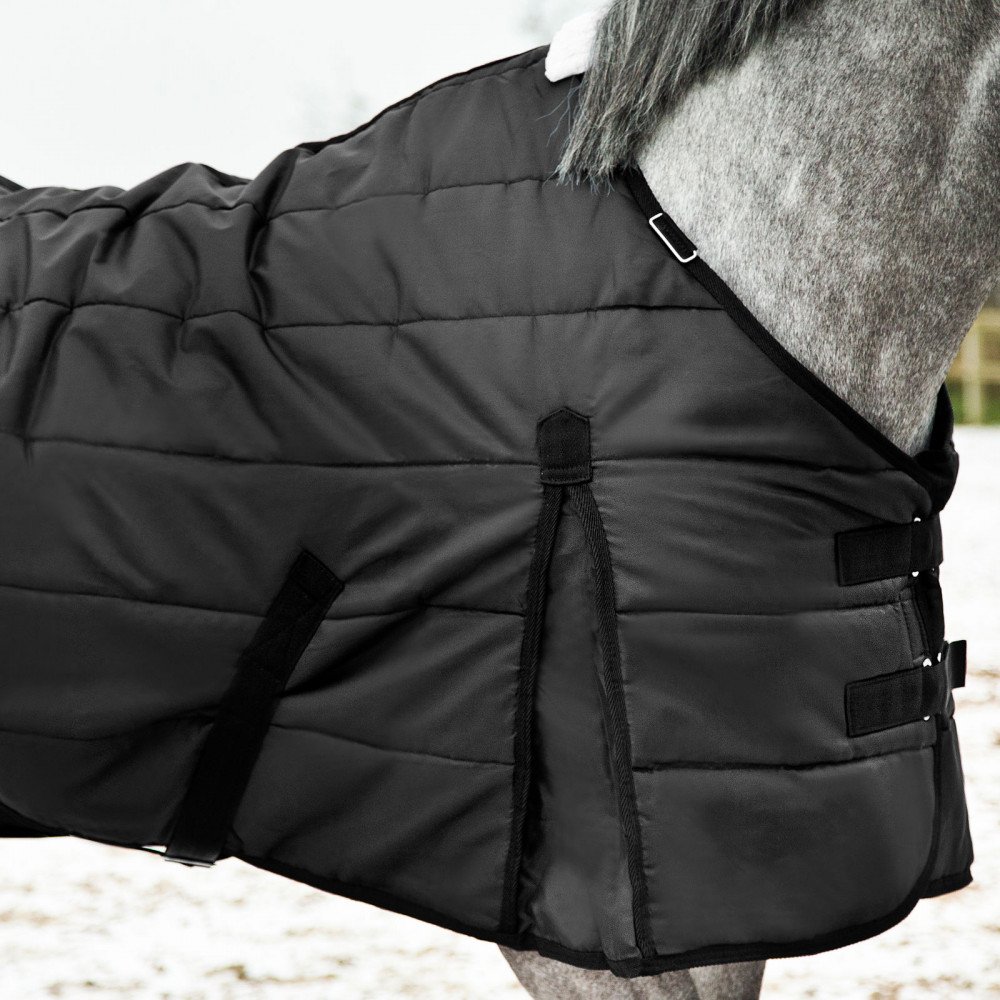 HORZE Coperta per Cavallo Nevada Inverno, 200 g, Black(BL), 130