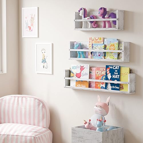 Miniatura 2 de brightmaison Polynez - Estantería infantil de 36-30-24 pulgadas para pared, estantes de pared para guardería, estantes de cocina, estantes flotantes