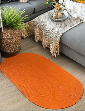 Jüt, Halı, kilim, Paspas, Yolluk, Balkon Halısı, Kolidor Halısı, Çeyizlik Ev Eşyası, Banyo Paspası 40 x 60 Turuncu