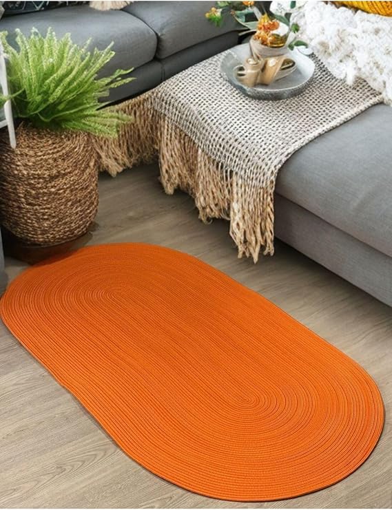 Jüt, Halı, kilim, Paspas, Yolluk, Balkon Halısı, Kolidor Halısı, Çeyizlik Ev Eşyası, Banyo Paspası 40 x 60 Turuncu