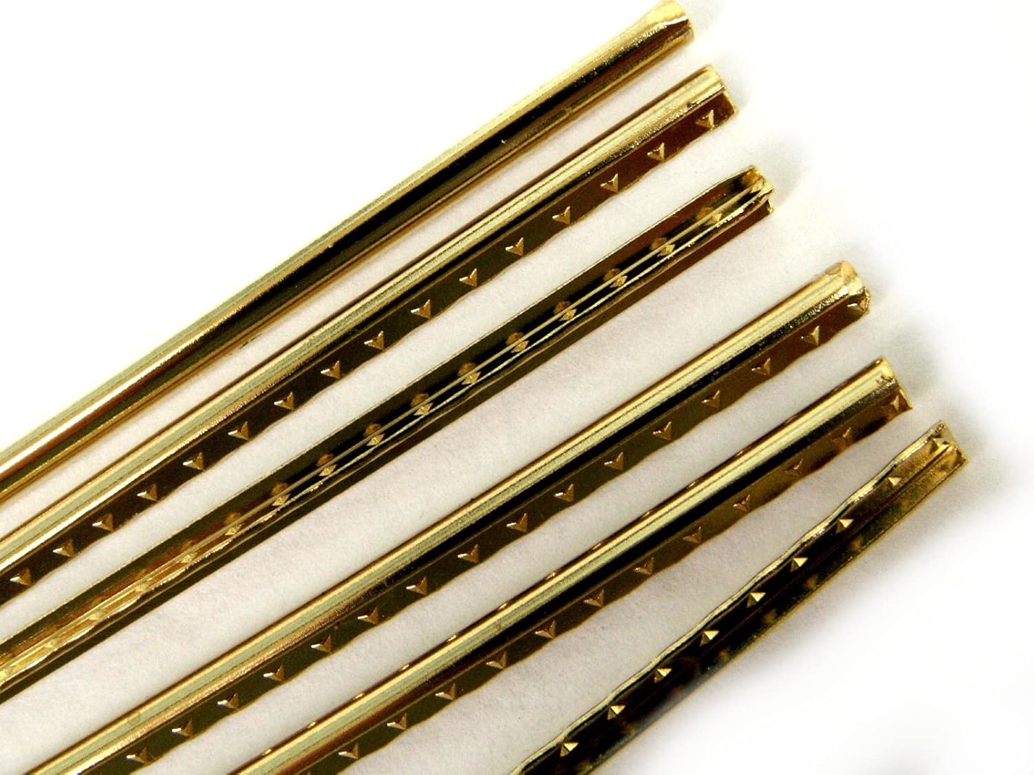 Brass fretwire fret wire for acoustic guitar 1.5mm crown 0.75mm high 6x300mm lengths new