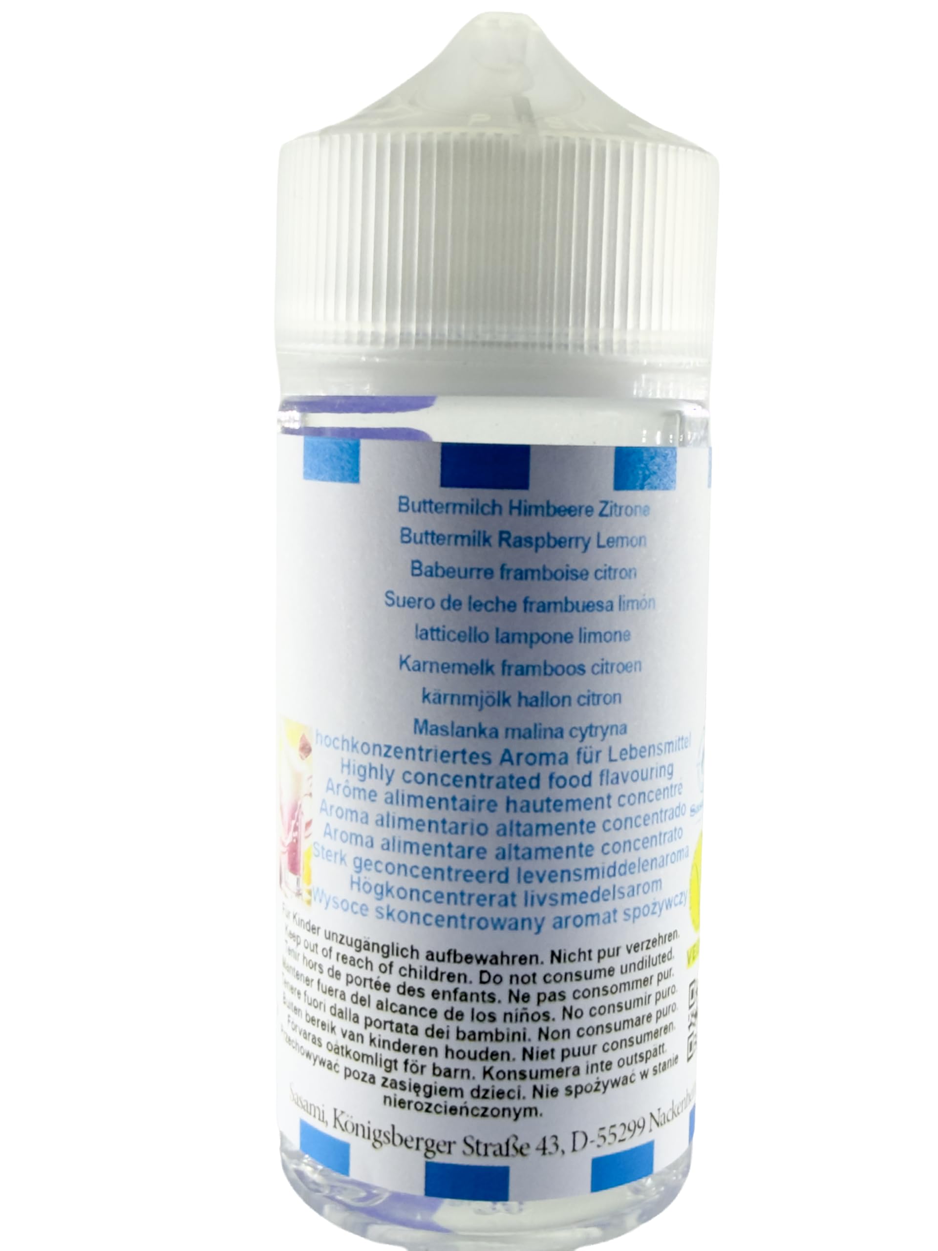 Buttermilch Himbeere Zitrone Aroma Konzentrat - Vegan - Sasami - 100ml