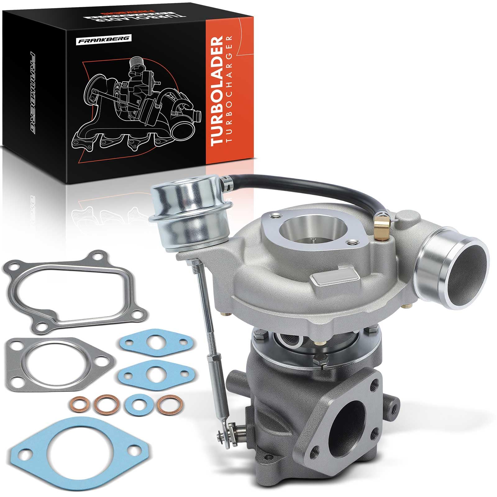 Frankberg Turbocompressore Turbocompressore a gas di scarico GT1752LS | Compatibile con: H-1 Pianale/Telaio, Autobus H-1/Starex A1, H-1 Box A1