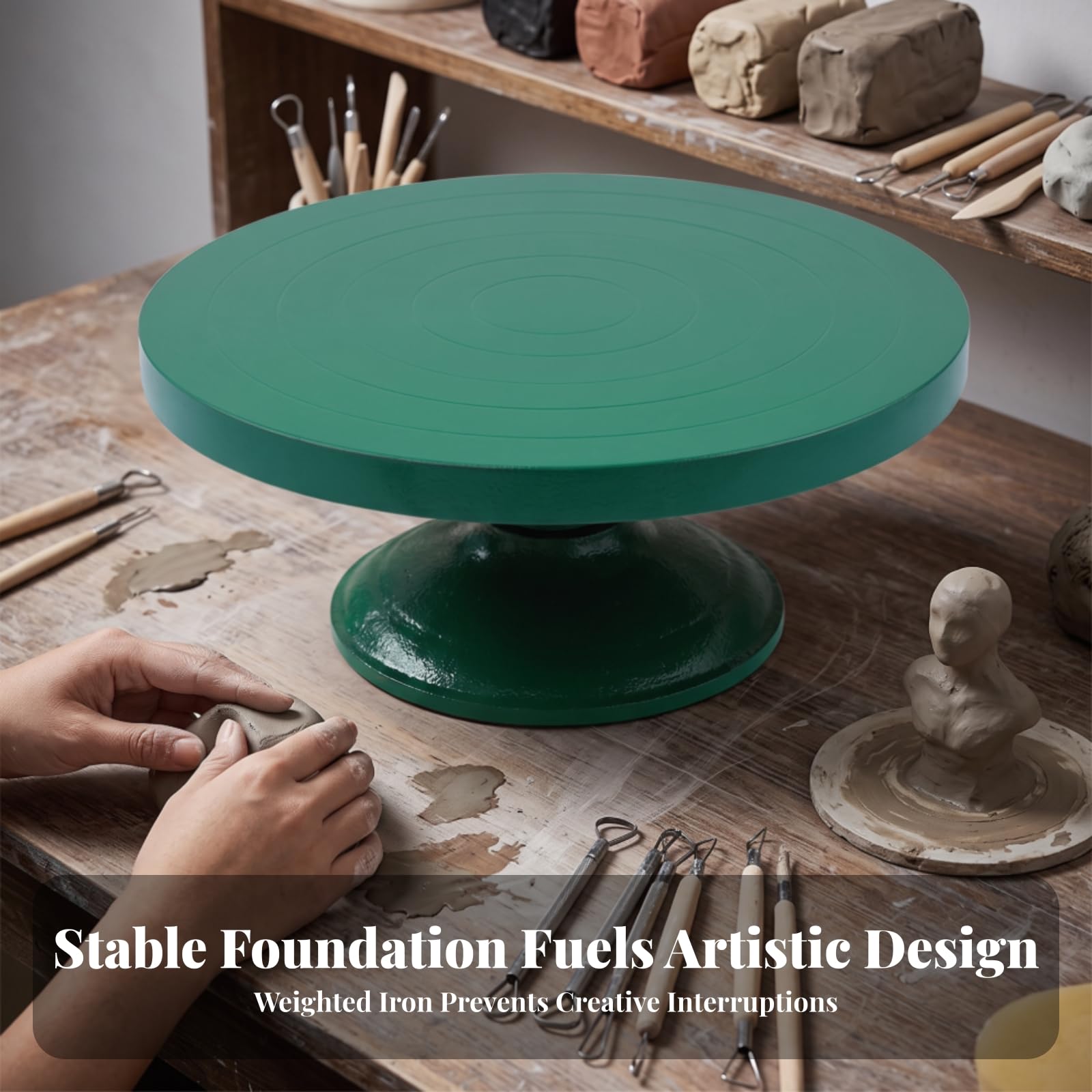 Plateau Rotatif Sculpture, 15 Cm