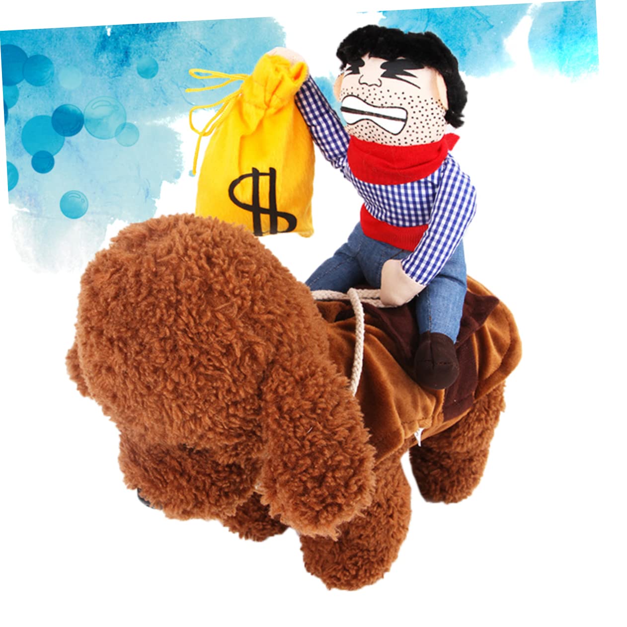 YARNOW 3 Costume Pet Cowboy con Outfit S per Abbigliamento Divertente per Feste Halloween e Speciali