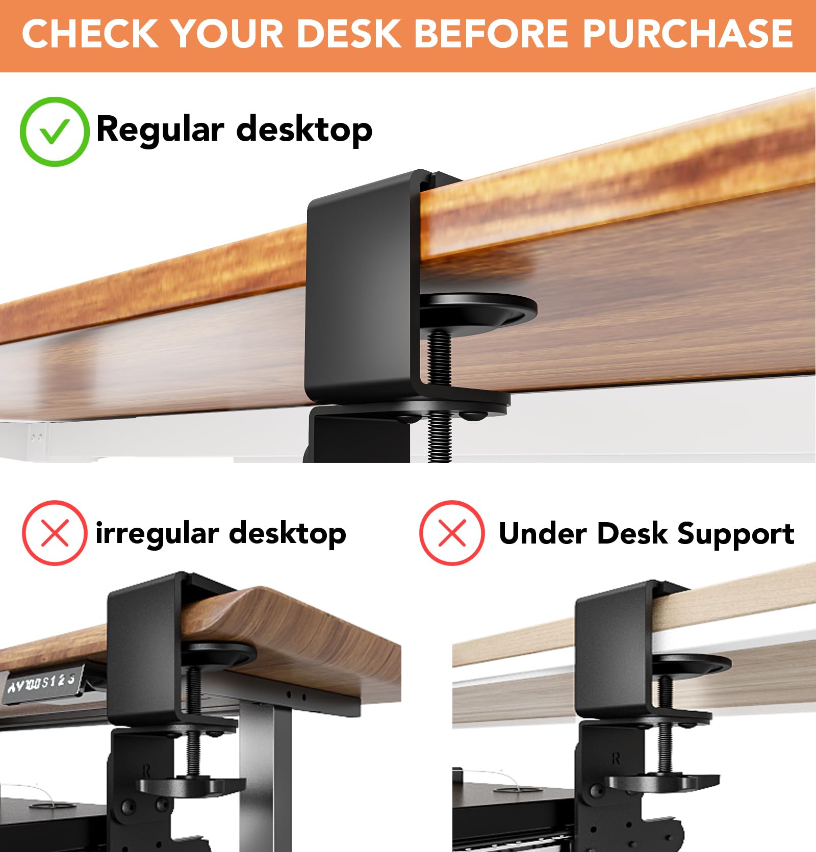Tastaturablage unter dem Schreibtisch, ausziehbar, mit extra stabilem C-Klemmhalterungssystem, 27,3 (82,5 cm inkl. Klemmen) x 27,9 cm, ausziehbare Plattform, Computerschublade zum Tippen, Schwarz