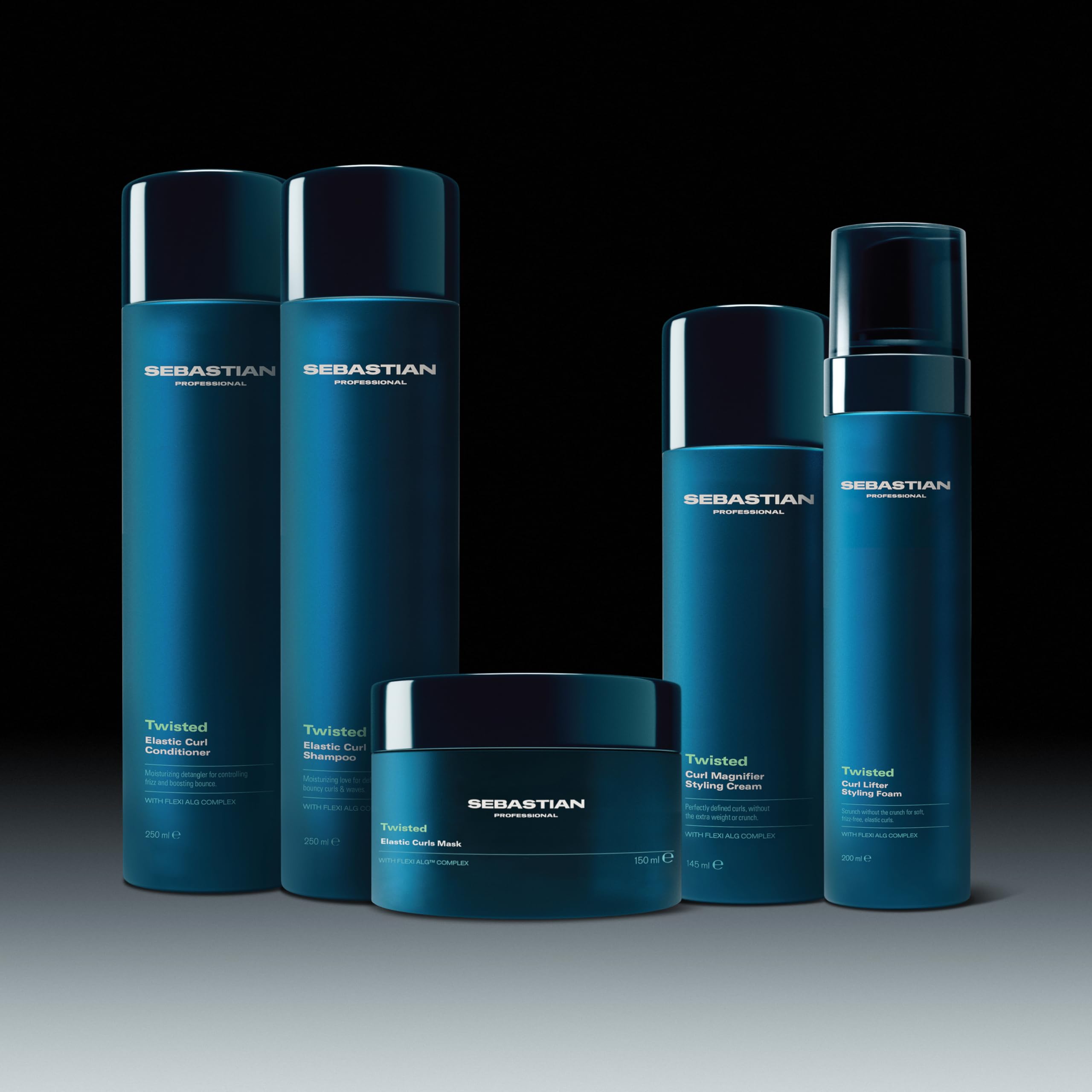 Sebastian Professional Twisted – Shampoing cheveux bouclés rebondis professionnel, nettoie en douceur et redonne élasticité – 250 ml