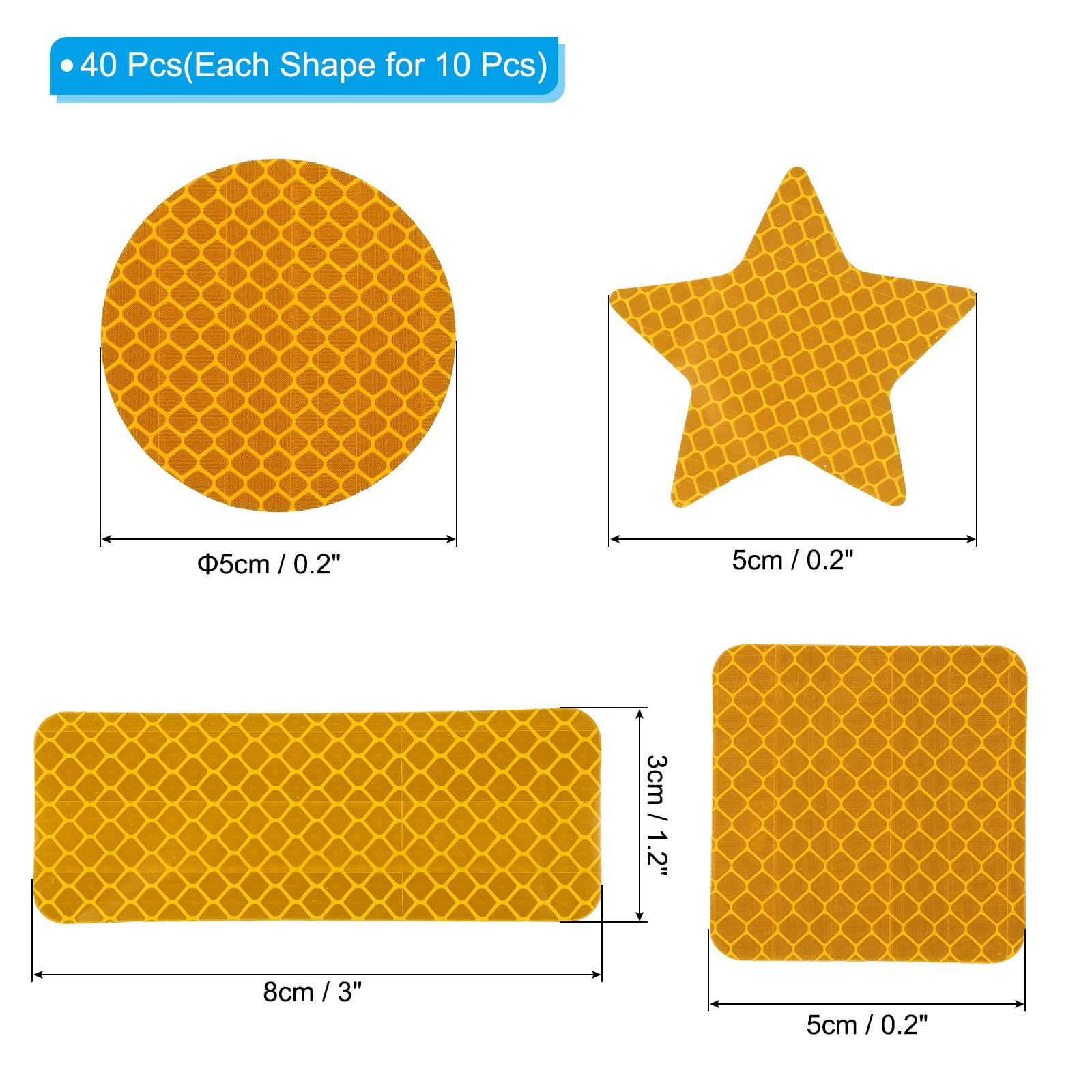 PATIKIL Reflective Stickers Set - Image 2
