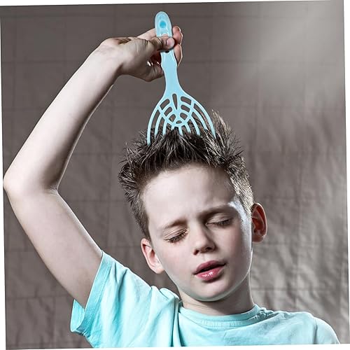 Miniatura 8 de 2 piezas de mano masajeador de cuero cabelludo garras de plástico peine de masaje de cabeza para relajación profunda y alivio del estrés para uso en