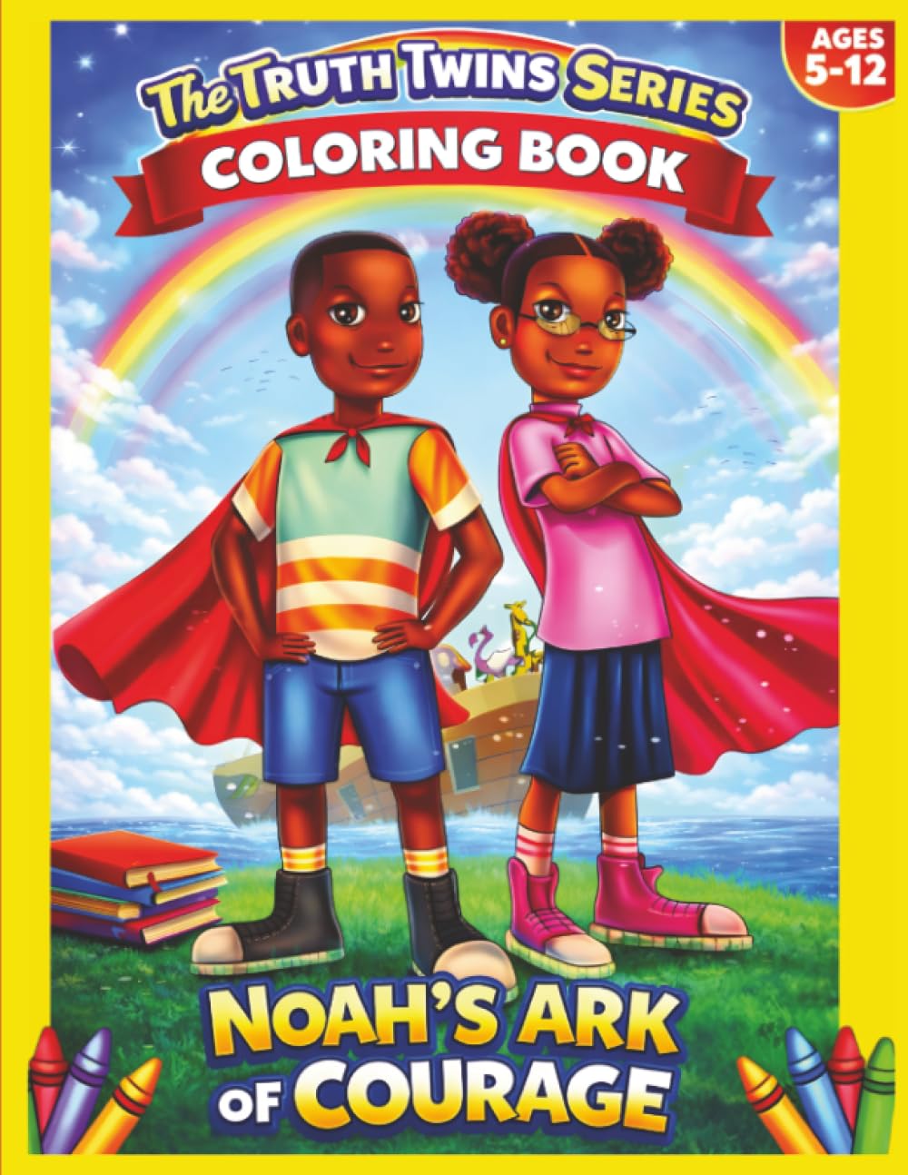 The Truth Twins Coloring Book: Noah’s Ark of Courage (The Truth Twins Activity Books)