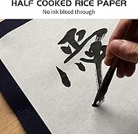 Vista 6 de FIVEIZERO - 50/100 hojas de papel de morera A4, papel de arroz de fibra natural, 8.3 x 11.7 pulgadas, papel de seda natural para decoupage
