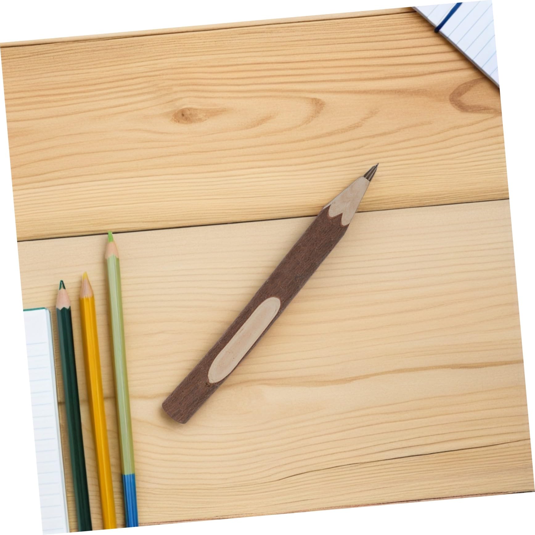 Gadpiparty 50 Pièces Crayons Bois Hb Hexagonaux pour Outils Écriture Légers et Durables Crayons Rustiques Forme Branche Pratiques pour Dessin et Coloriage Scolaire
