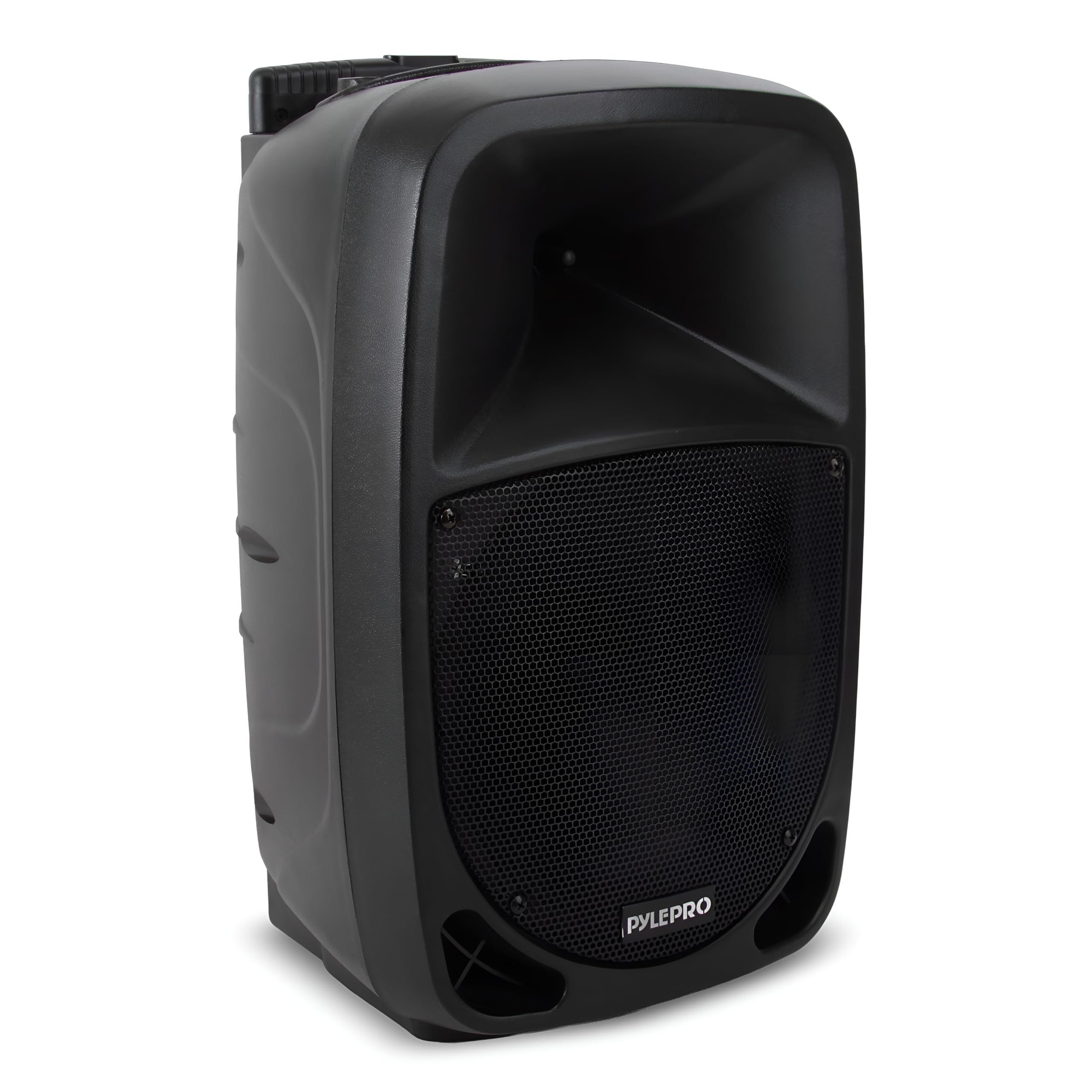 Pyle PSBT105A - 1000W Portable Bluetooth PA Speaker, 10'' Subwoofer, UHF Wireless Mic, MP3/USB/SD, Rechargeable Battery, LED Battery Indicator Lights, Black