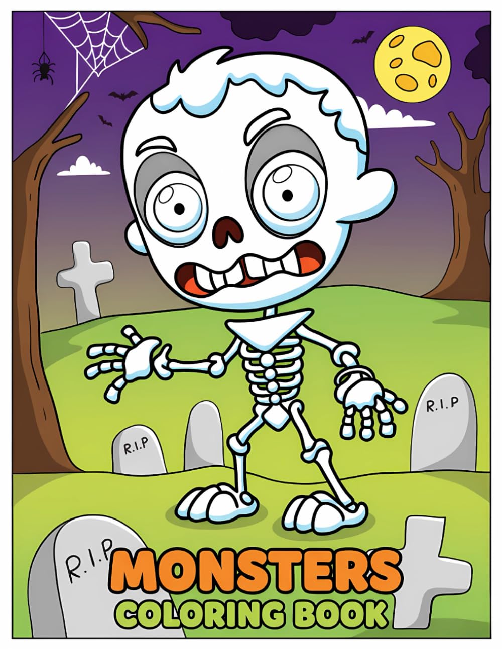 Monsters Coloring Book: Creepy Creatures and Spooky Scenes Offering Calming, Creative Fun for Ages 8–12