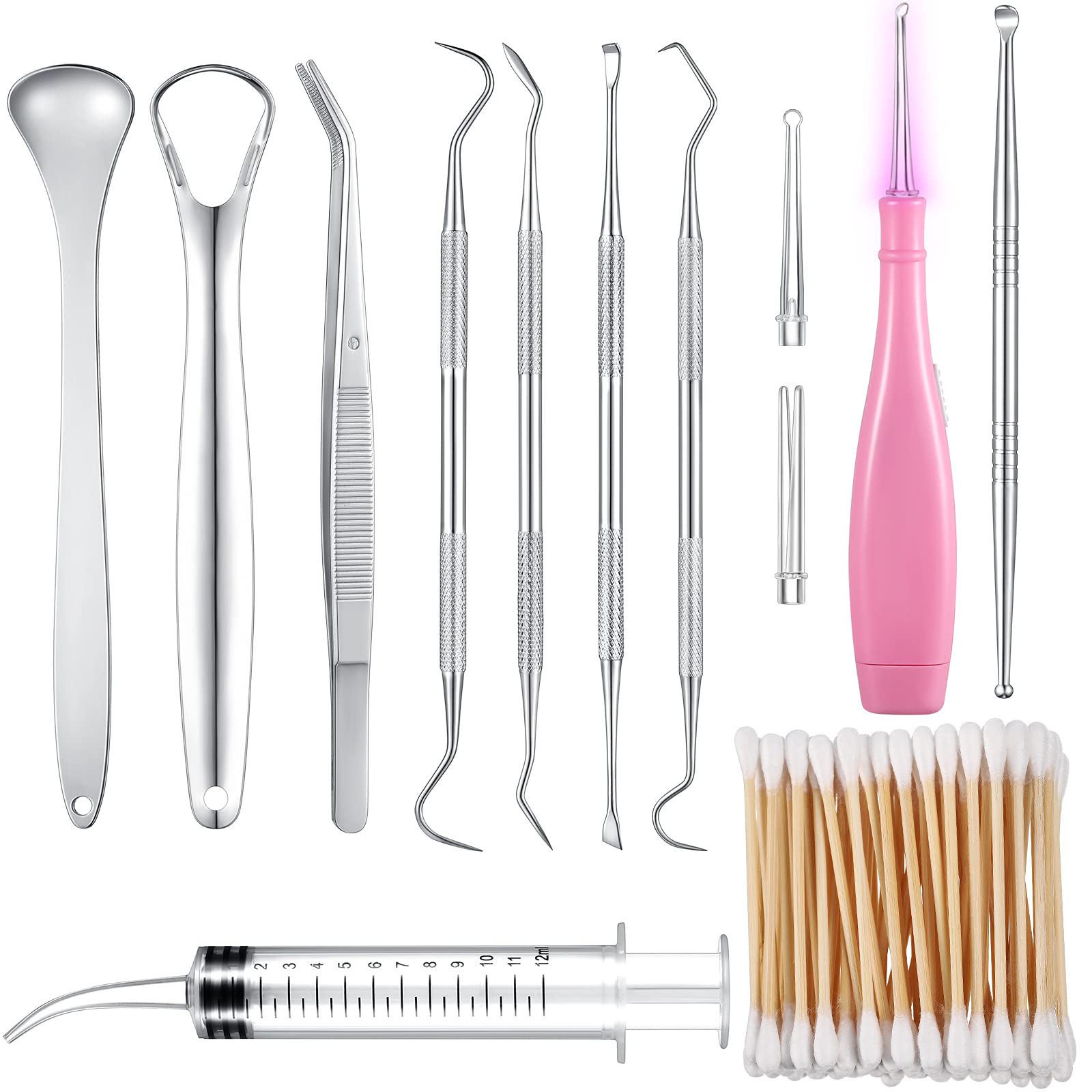 Buy 110 Pieces Tonsil Stone Removal Set Include Stainless Steel Tonsil