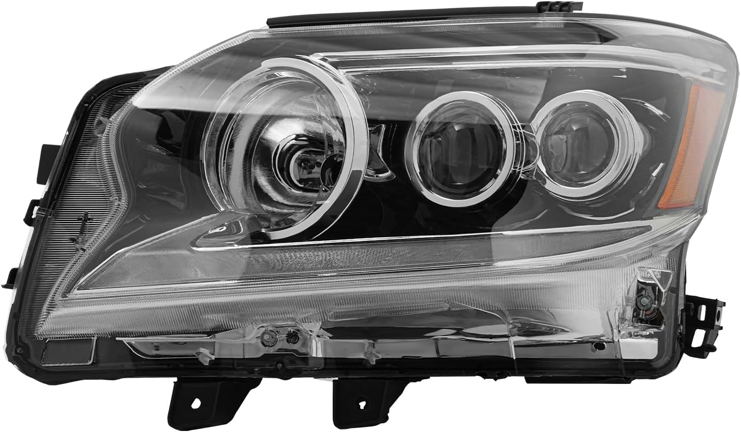 Front LED Headlights Assembly Left Side for 2014-2019 Lexus GX460 w/LED DRL Driver Head Lights Direct Replacement Headlamps Assy Set
