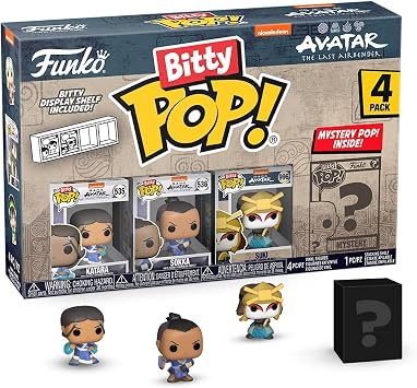 Funko Bitty POP! Avatar The Last Airbender and Surprise Mystery Minifigure - 0.9" 2.2 cm Collectible - Stackable Display Shelf - Gift Idea - Party Bag Stocking - Cake Topper