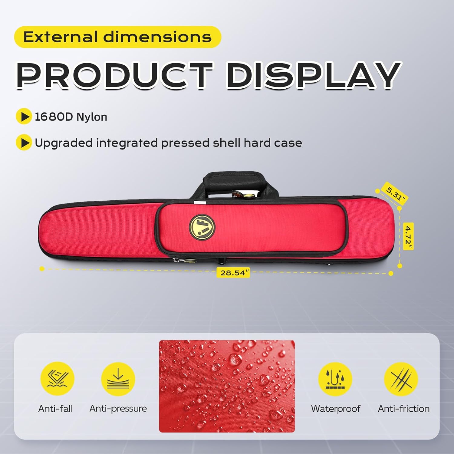 Lightweight Case for Bb Clarinet with One Piece Body, One Piece Clarinet Case; (IF-CLARINET)