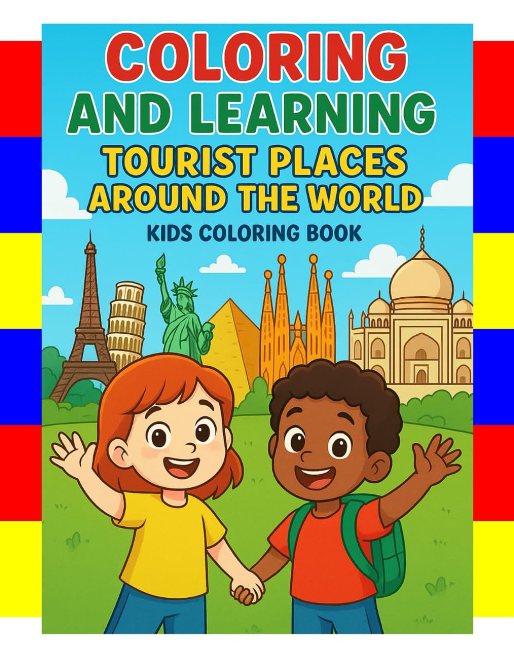 Coloring and Learning: Tourist Places Around the World