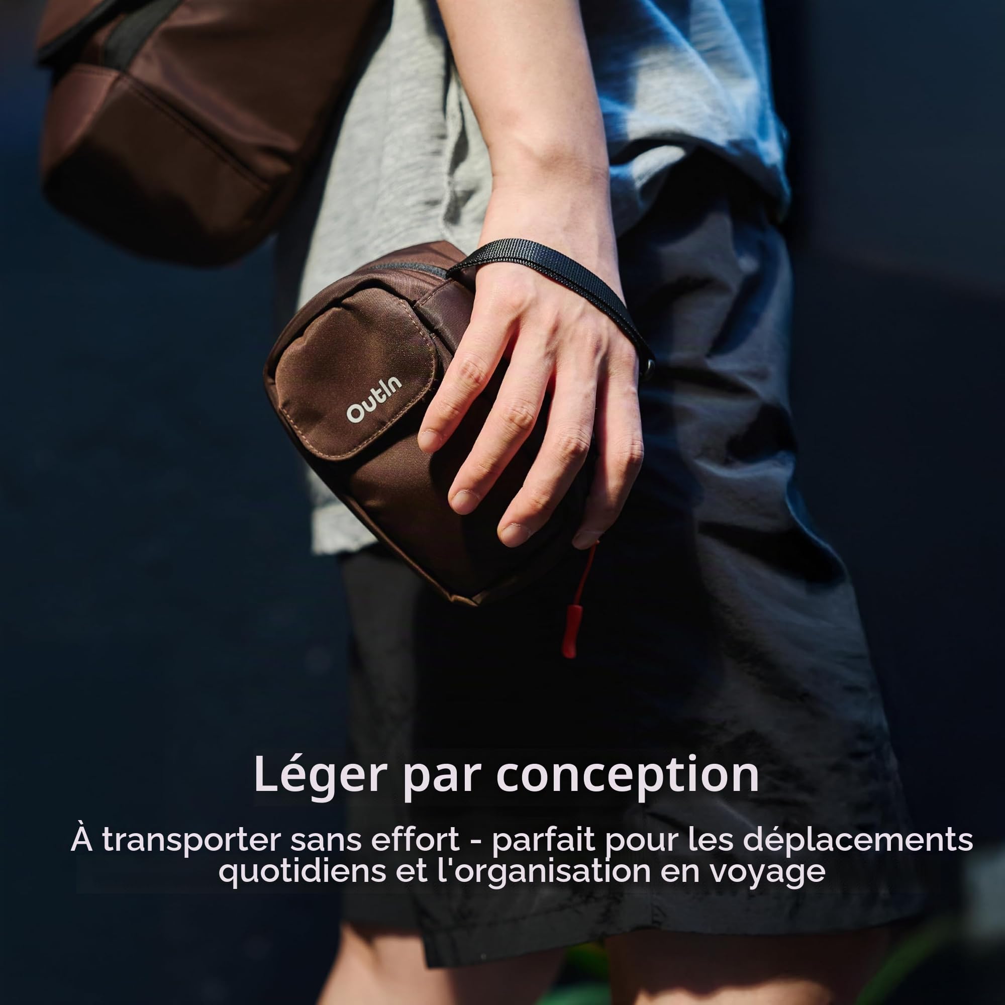 OutIn Trousse d'Équipement, Pochette pour Accessoires de Machine à Café Portable, Organisateur de Poche Polyvalent, Rangement Sécurisé, Kit Barista Durable pour Camping-Car & Voyage