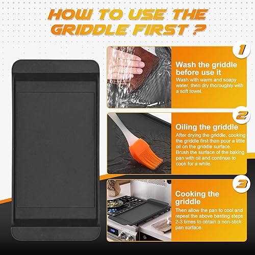 Miniatura 8 de Piezas de repuesto de plancha DG61-00563A mejoradas para estufa GE, plancha de hierro fundido DG61-00563A parrilla de quemador para cocinas de gas