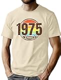50th Birthday Shirt Men Vintage 1975 T-Shirt Graphic Retro 50 Years Old Birthday Party Father Husband Tee Tops